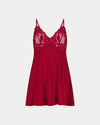 Siesta Chemise in JESTER RED. Flat lay front view