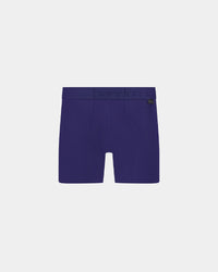 Bamboo Mens Trunk in Medieval Blue. Flat lay front view