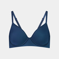 Weightless Form Contour Bra in BLUE WING TEAL. Flat lay front view