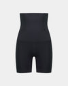 Bamboo Bodywear High Waisted Shaper Short in BLACK. Flat lay front view