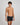 Cotton Stretch Mens Trunk in BLACK. Flat lay back view