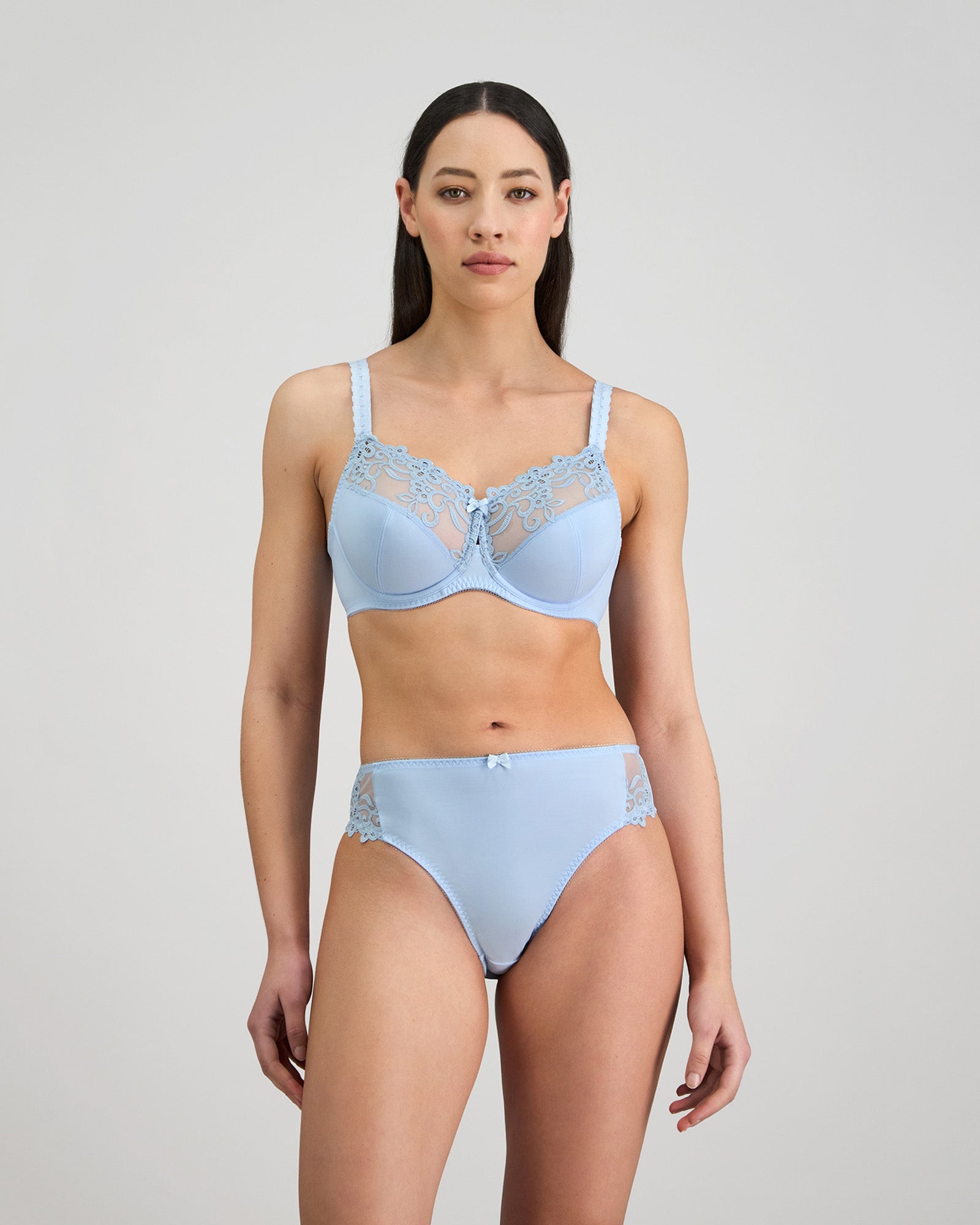 Coral Underwire Bra in SKYWAY. Feature shot