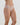 Model wears Lacey Brazilian in LATTE. On body side view