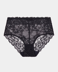 All Lacey Full Brief in BLACK. Flat lay front view