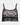 Oasis Glow Camisole in BLACK. Flat lay front view