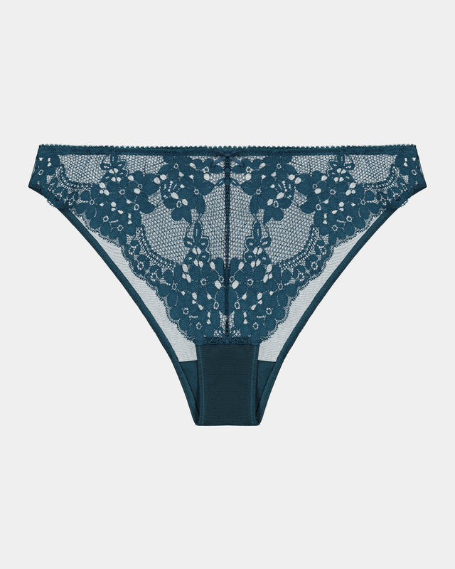 Arabella Bikini in REFLECTING POND. Flat lay front view