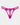 Heritage Bloom Thong in FANTASY FUCHSIA. Flat lay front view