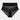 Lace Full Brief in BLACK. Flat lay front view
