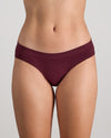 Model wears Seamless Soft Bikini in FIG. On body front view