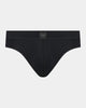 High Tech Cotton Mens Brief in BLACK. Flat lay front view