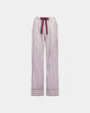 Cosy Flannel Long Pj Pant in PINK-A-BOO. Flat lay front view
