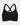 Power Underwire Bra in BLACK. Flat lay front view