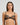 Model wears Oasis Glow Underwire Bra in BLACK. On body front view