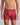 Model wears Bamboo Mens Trunk in GARNET. On body front view