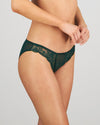 Model wears Sofia Bikini in RAIN FOREST. On body side view