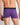 Model wears Everyday Essential Mens Trunk in PURPLE MAGIC. On body back view