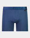 Bamboo Mens Trunk in BLUE WING TEAL. Flat lay front view