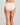 Model wears Body Cotton High Cut Brief Twin Pack in OXBLOOD RED/PEARL BLUSH. On body back view