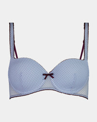 Harmony 2.0 Contour Bra in SKYWAY/FIG. Flat lay front view