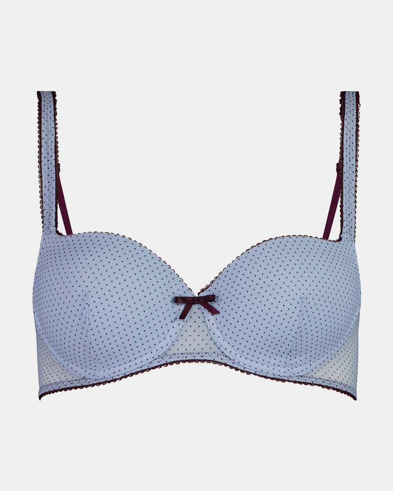 Harmony 2.0 Contour Bra in SKYWAY/FIG. Flat lay front view