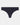 Au Naturel Thong in BLACK. Flat lay front view