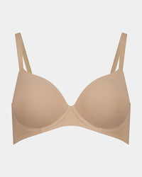 Bendon Essentials Contour Bra in LATTE. Flat lay front view