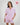 Model wears Bonbon Short Pj in PALE LILAC. On body front view