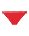 Stripe Elastic & Papertouch Tanga in SALSA. Flat lay front view
