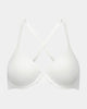 Comfit Collection Contour Bra in WHITE. Flat lay front view