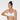 Model wears Body Lace Contour Bra in WHITE. On body front view