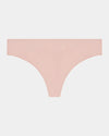 Au Naturel Thong in LATTE. Flat lay front view