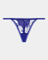 Wild Flower Thong in Surf The Web. Flat lay front view