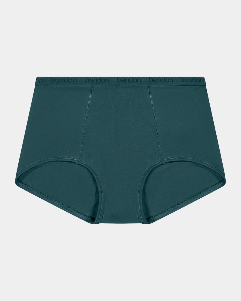 Body Cotton Full Brief in MEDITERRANEA. Flat lay front view