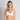 Model wears Nikki Wire Free Bra in WHITE. On body front view