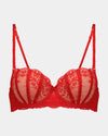 Sofia Contour Bra in SALSA. Flat lay front view