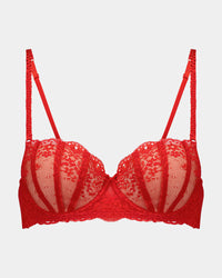 Sofia Contour Bra in SALSA. Flat lay front view