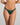 Model wears Stripe Elastic & Papertouch Tanga in RAIN FOREST. On body front view