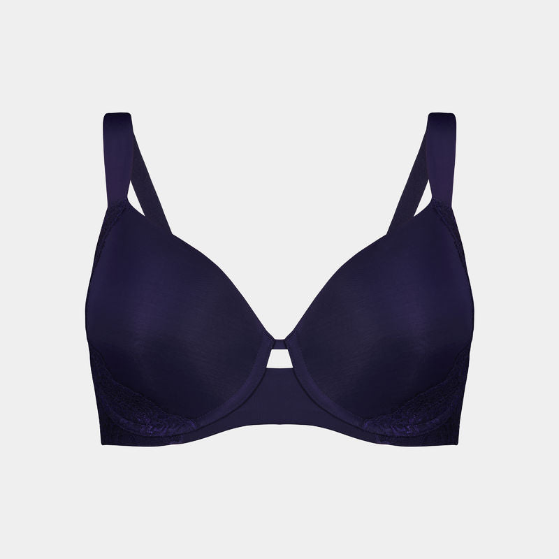 Eloise Contour Bra in ECLIPSE. Flat lay front view