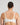 Model wears Perfect Lines Contour Bra in WHITE. On body back view