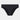Seamless Bikini in BLACK. Flat lay front view
