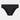 Seamless Bikini in BLACK. Flat lay front view