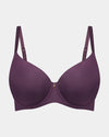 Sculpt Contour Bra in PLUM PERFECT. Flat lay front view