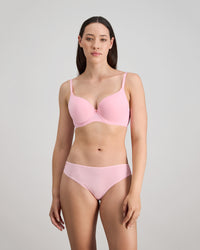 Sculpt Contour Bra in FAIRY TALE. Flat lay back view