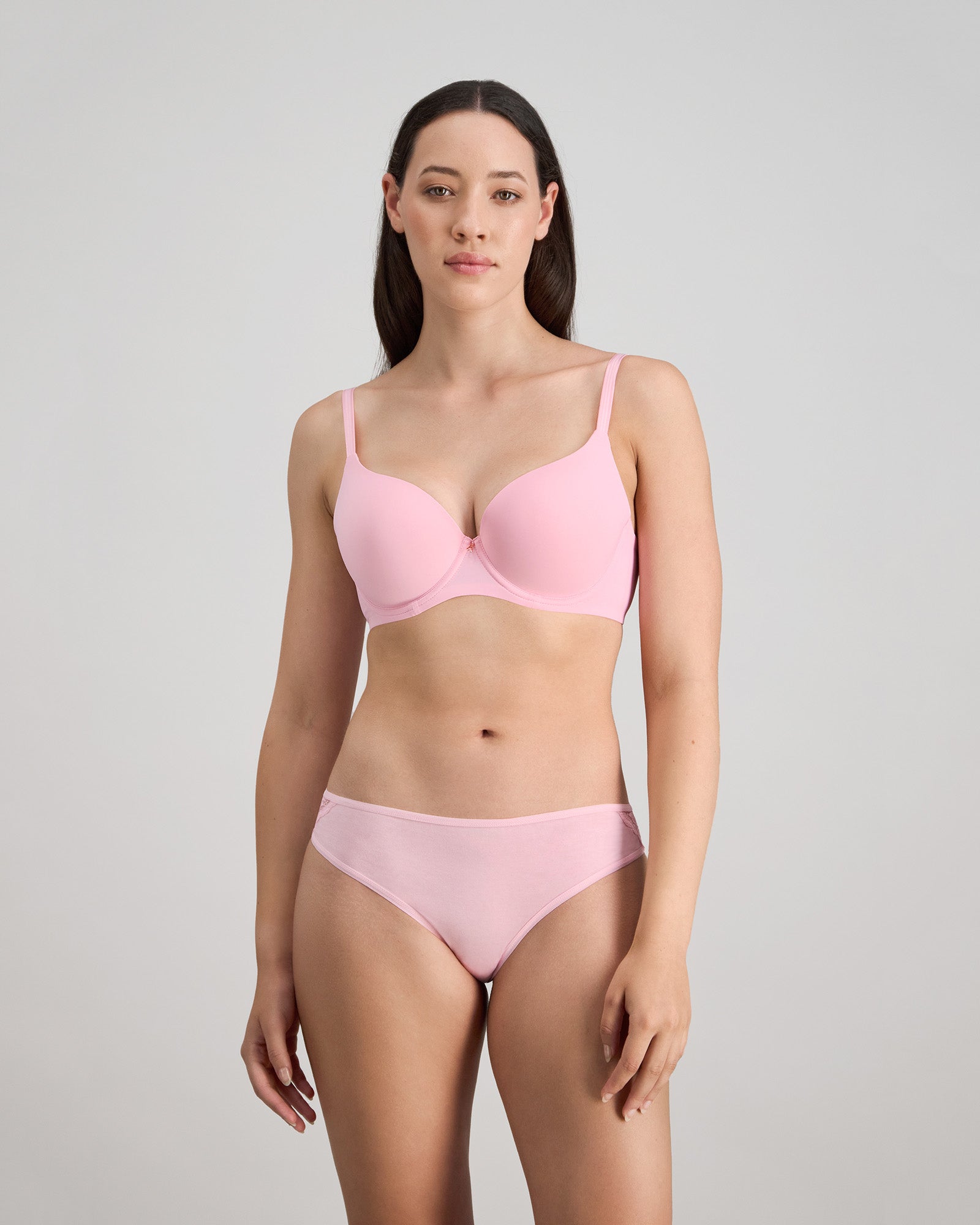 Sculpt Contour Bra in FAIRY TALE. Flat lay back view