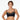 Model wears Castaspell Contour Long Line Bra in BLACK. On body front view