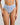 Model wears Body Cotton High Cut Brief in SKYWAY. On body front view