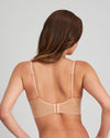 Model wears Play Contour Long Line Bra in TUSCANY. On body back view