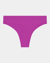 Seamless Soft Thong in RADIANT ORCHID. Flat lay front view