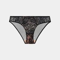 Only Me Bikini in BLACK/TUSCANY. Flat lay front view