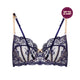 Sofia Underwire Bra in PEACOAT/BELLINI. Flat lay front view